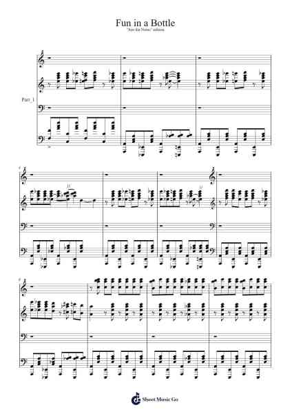 Fun in a Bottle Sheet Music by undefined-Arr.Asdict