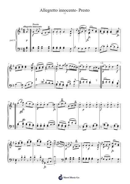 Sonata in G Major, Hob.XVI:40 Sheet Music by Joseph Haydn-Arr.Fieldtein