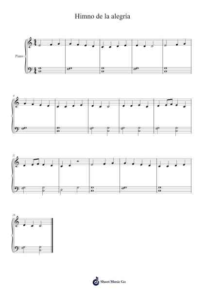Symphony No. 9 in D Minor, Op. 125: IV. Ode to Joy Sheet Music by Ludwig van Beethoven-Arr.Bettiane Rexpoe