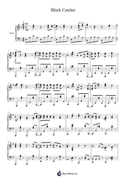 Black Catcher Sheet Music by Supreme Cuisine-Arr.Tice Charsweet