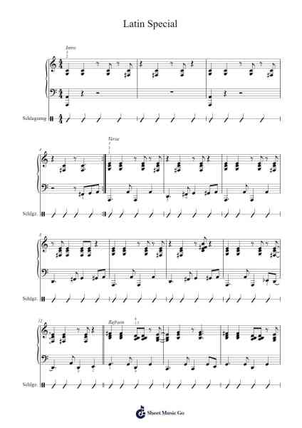 Latin Special Sheet Music by Jürgen Moser-Arr.Denuel Shirbill