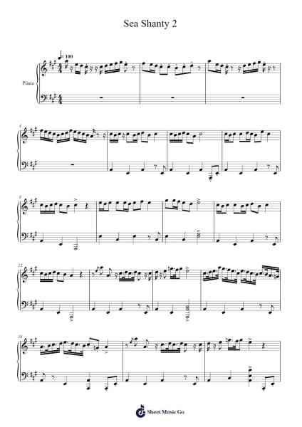 Sea Shanty 2 Sheet Music by undefined-Arr.Louiefie