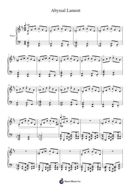 Abyssal Lament Sheet Music by Crosy-Arr.Dilliz Woolfsil