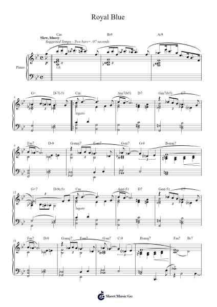 Royal Blue Sheet Music by Henry Mancini-Arr.Boycehe