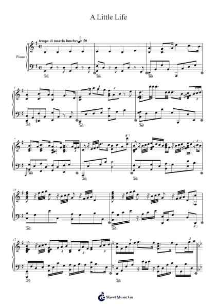 A Little Life Sheet Music by Aaron Lee-Arr.Humglas Leathus