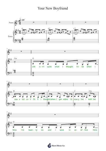 Your New Boyfriend Sheet Music by Wilbur Soot-Arr.Lambharine Ryphens