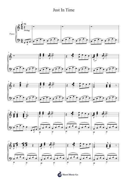Just In Time Sheet Music by Alac Floleigh-Arr.Faitheten Finntham