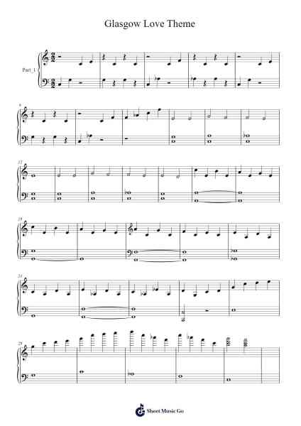 Glasgow Love Theme from Love Actually Sheet Music by Craig Armstrong-Arr.Brurel