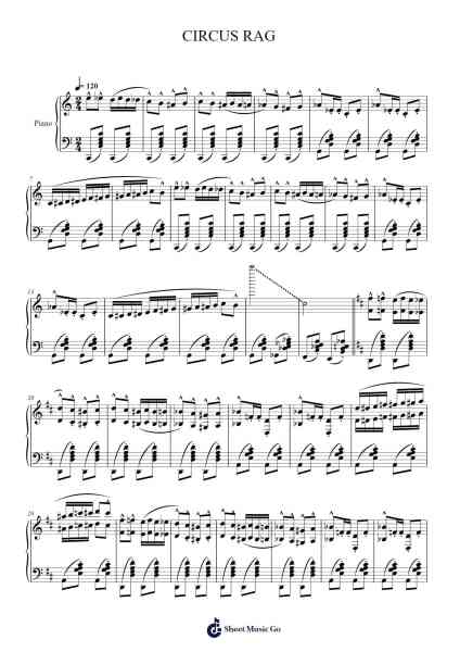 CIRCUS RAG Sheet Music by iltoh-Arr.Zarol Hayleste