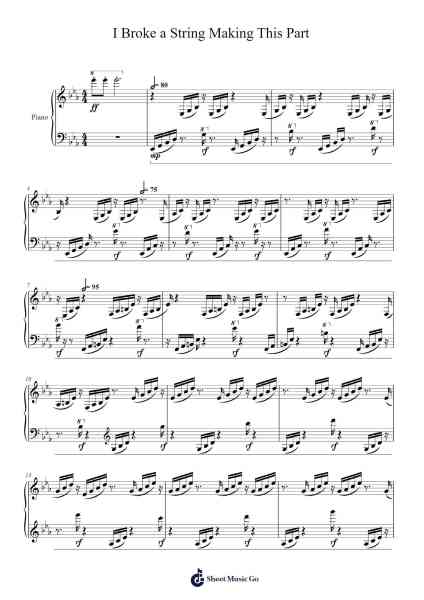 I Broke a String Making This Part - Jake 25.17 Sheet Music by Atlas 101-Arr.Arquinn