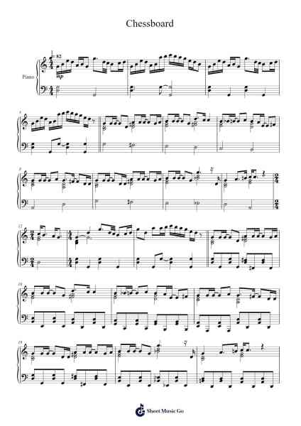 Chessboard Sheet Music by Official HIGE DANdism-Arr.Hickstodd Joycedrich