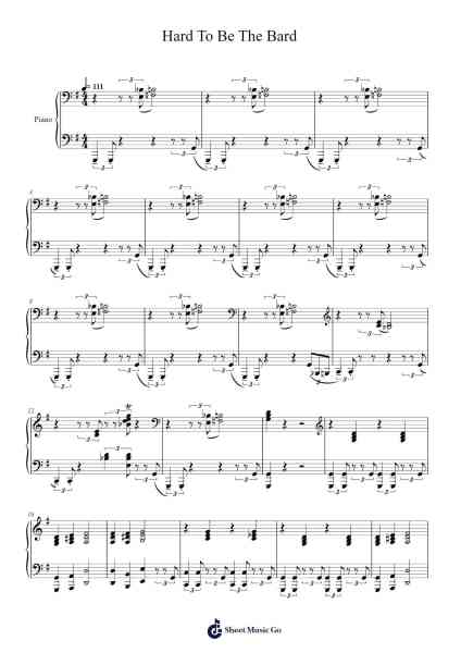 Hard To Be The Bard Sheet Music oleh Karey Kirkpatrick-Arr.Pagdrow Kathrin