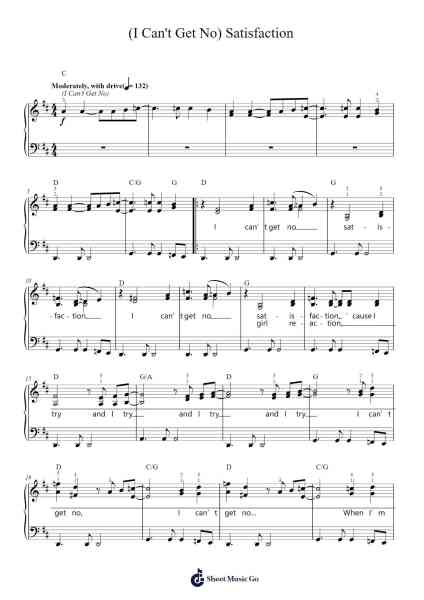 (I Can't Get No) Satisfaction Sheet Music by The Rolling Stones-Arr.Pebar Hawgie
