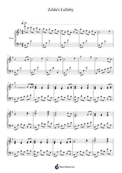 Zelda's Lullaby Sheet Music by Koji Kondo-Arr.Doulow