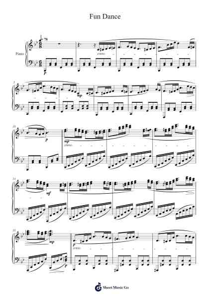 Fun Dance Sheet Music by Masao Aichi-Arr.Pagdrow Kathrin