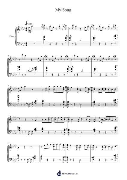 My Song Sheet Music by Watame Tsunomaki-Arr.Losopp Webslin
