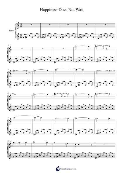 Happiness Does Not Wait Sheet Music by Ólafur Arnalds-Arr.Fowpher