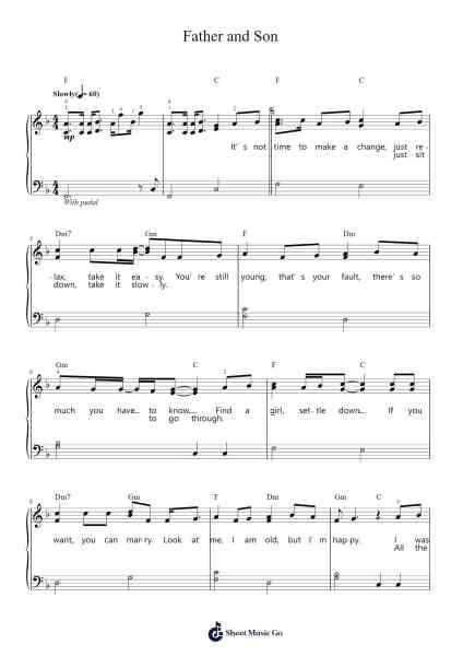 Father and Son Sheet Music by Cat Stevens-Arr.Hulking Chilmund
