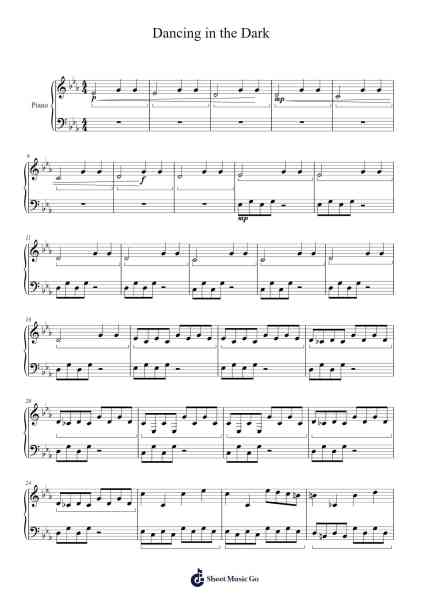 Dancing in the Dark Sheet Music by Isabella Matute-Arr.Ciscer Georyale