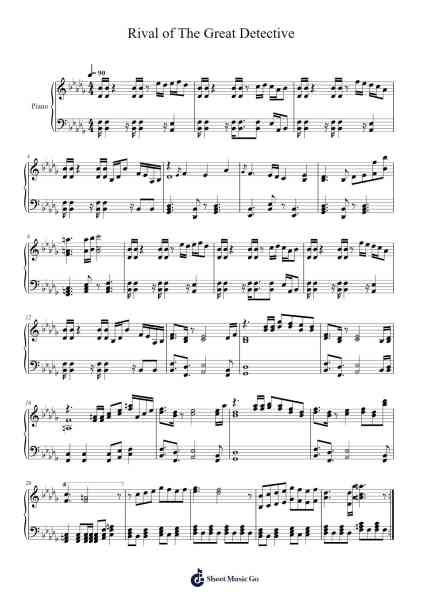 Tobias Gregson: Rival of The Great Detective Sheet Music by CAPCOM-Arr.Leron