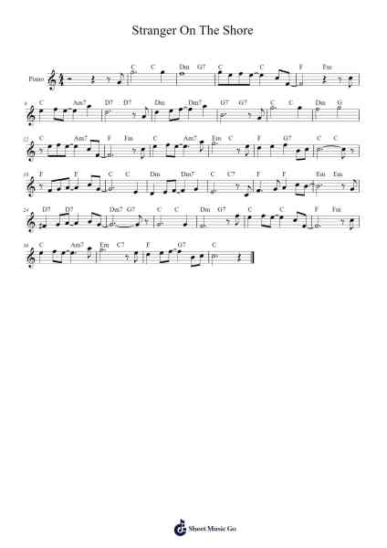 Stranger On The Shore Sheet Music by Acker Bilk-Arr.Chesria