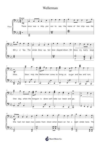 Wellerman (Sea Shanty) Sheet Music by The Long-Arr.Cybing Gilldrew