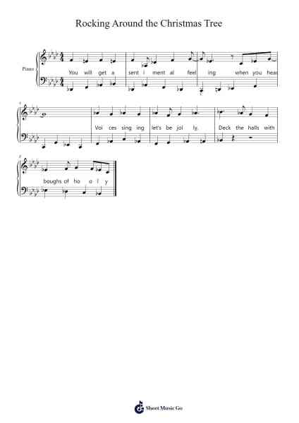 Rocking Around The Christmas Tree 楽譜 by Johnny Marks-Arr.Ogfey
