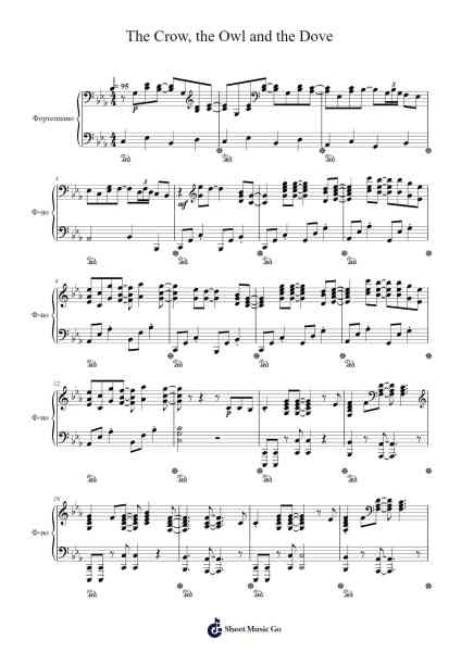 The Crow, the Owl and the Dove Sheet Music by Nightwish-Arr.Gilphia