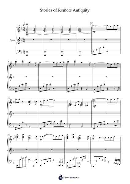 Stories of Remote Antiquity Sheet Music by Yu-Peng Chen-Arr.Joeswift Mcyves