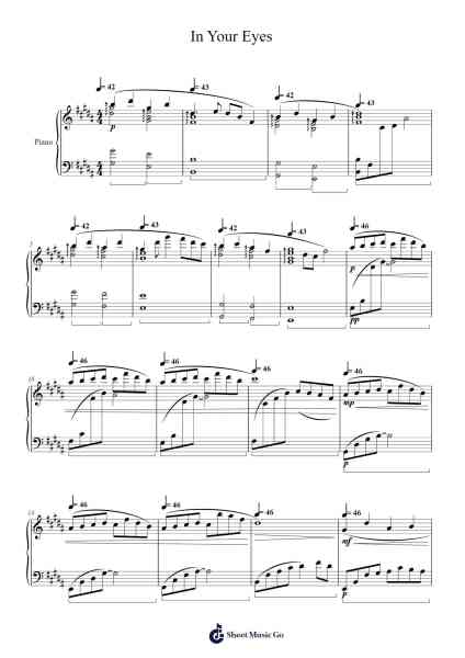 In Your Eyes Sheet Music by Love and Deepspace-Arr.Boyletio Wanleigh