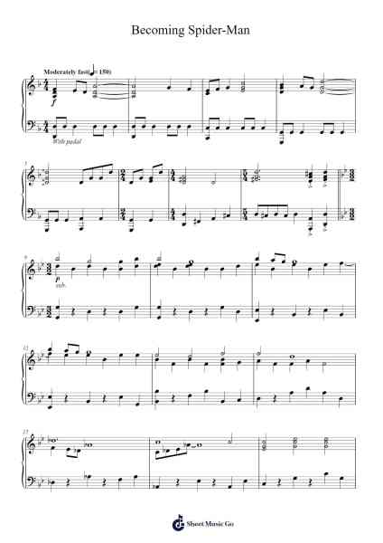 Becoming Spider-Man (from The Amazing Spider-Man) Sheet Music by James Horner-Arr.Hagchel Perpel