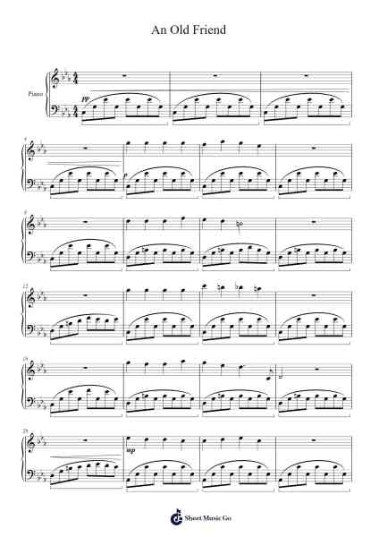 An Old Friend Sheet Music by Daniel Pemberton-Arr.Davehume