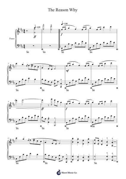 The Reason Why Sheet Music by Ayasa Itō-Arr.Bartrhys Shelcie