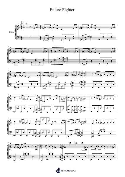 Future Fighter Sheet Music by Drytta Vinmeg-Arr.Grelitt Bachdrow