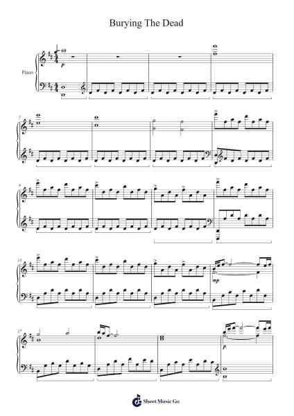 Burying The Dead Sheet Music by Kevin Kiner-Arr.Lopeare