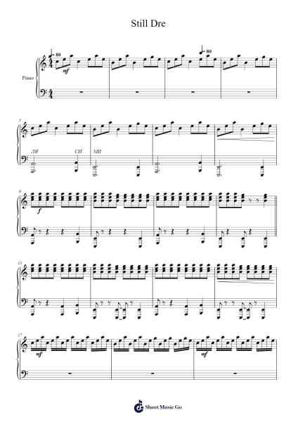 Still Dre Sheet Music by Dr. Dre-Arr.Cashlyle Windnix