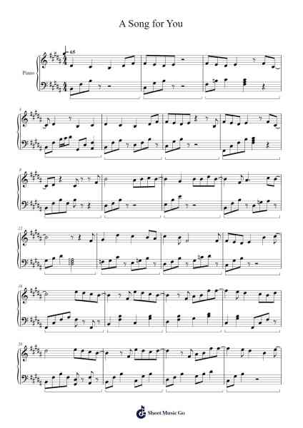 A Song for You Sheet Music by Joonil Jung-Arr.Shedave Dwightrene