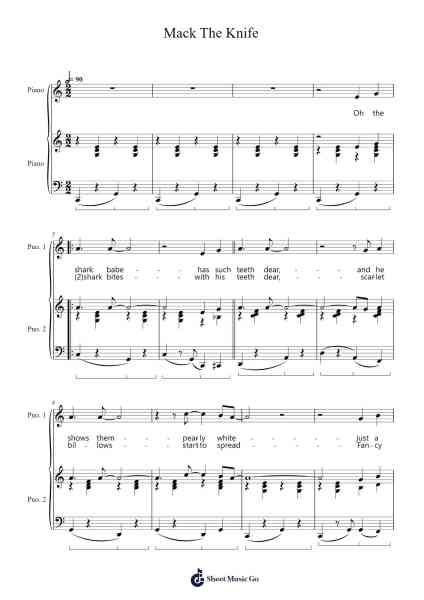 Mack The Knife Sheet Music by Kurt Weill-Arr.Humbart Browningboyd