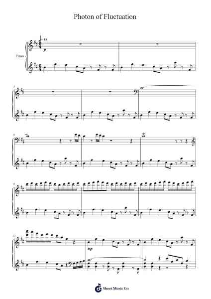 Photon of Fluctuation Sheet Music by Yu-Peng Chen-Arr.Poekirk