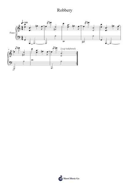 Robbery Sheet Music by Juice WRLD-Arr.Lenshaw