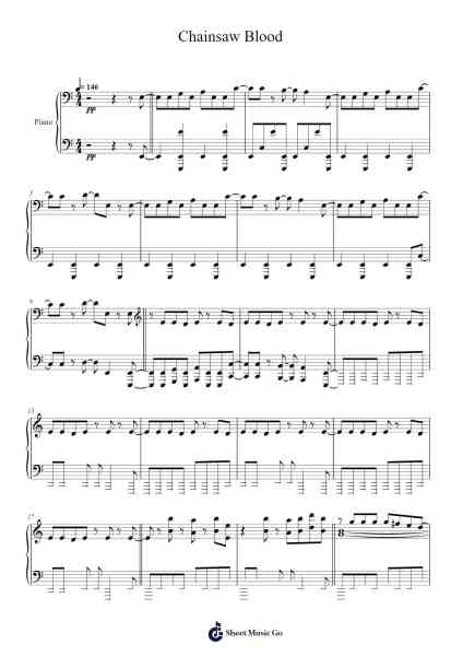 Chainsaw Blood Sheet Music by Vaundy-Arr.Joshjean