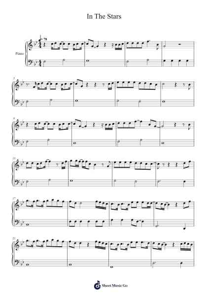 In The Stars Sheet Music by Benson Boone-Arr.Souyet Jamesnolds