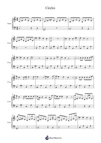 Circles Sheet Music by Hollywood Undead-Arr.Gwensey Brookving