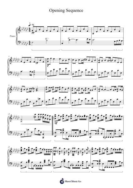 Opening Sequence Sheet Music by TOMORROW X TOGETHER-Arr.Oryet Zosoll