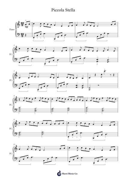 Piccola Stella Sheet Music by Ultimo-Arr.Besquinn