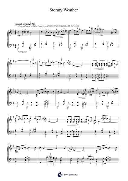 Stormy Weather Sheet Music by Harold Arlen-Arr.Mollries