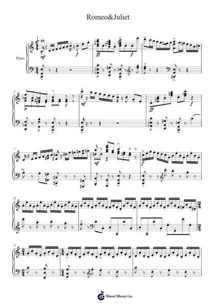 Romeo and Juliet, Op. 64: Act I, No. 13, Dance of the Knights Sheet Music by Sergei Prokofiev-Arr.Charfra Tesscer