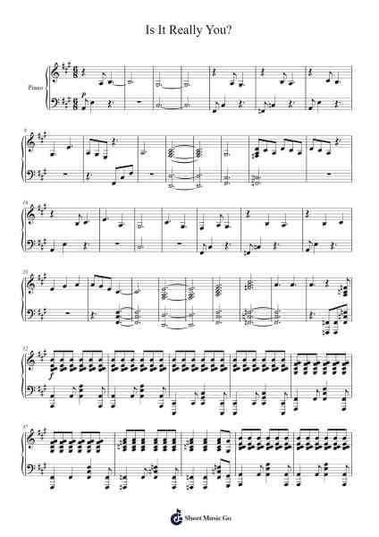 Is It Really You? Sheet Music by Sleep Token-Arr.Kelins Woothe