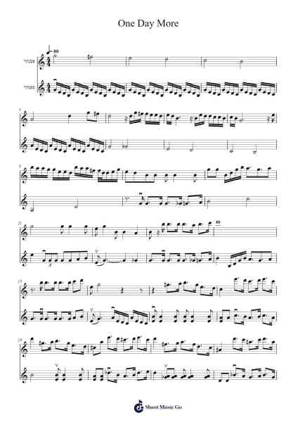 One Day More Sheet Music by -Arr.Cofpert Dilgrant