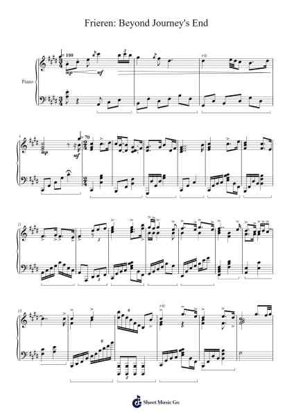 Frieren: Beyond Journey's End Sheet Music by Milet/Evan Call-Arr.Jecie Youngjean